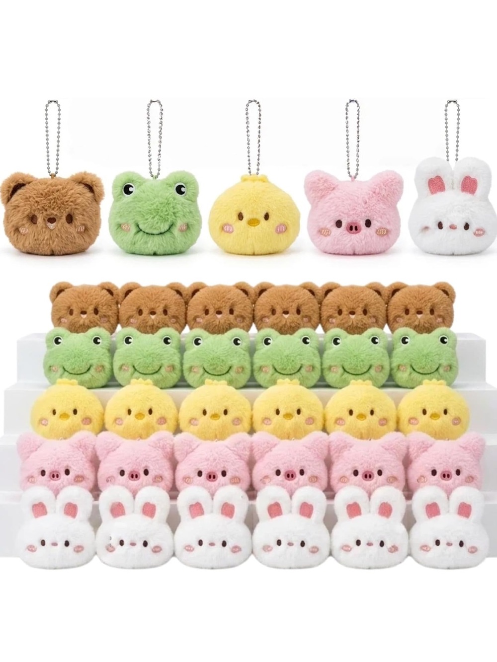 Plush Animal Keychain
